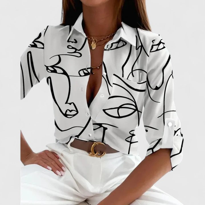 Bloom™ | Elegante Blouse met Lange Mouwen