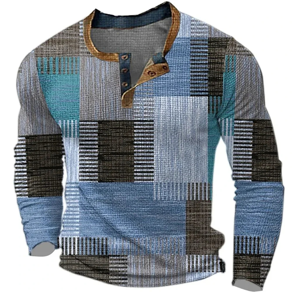 Joris™ | Kleurrijk Heren Shirt met Lange Mouwen – Karakter & Comfort