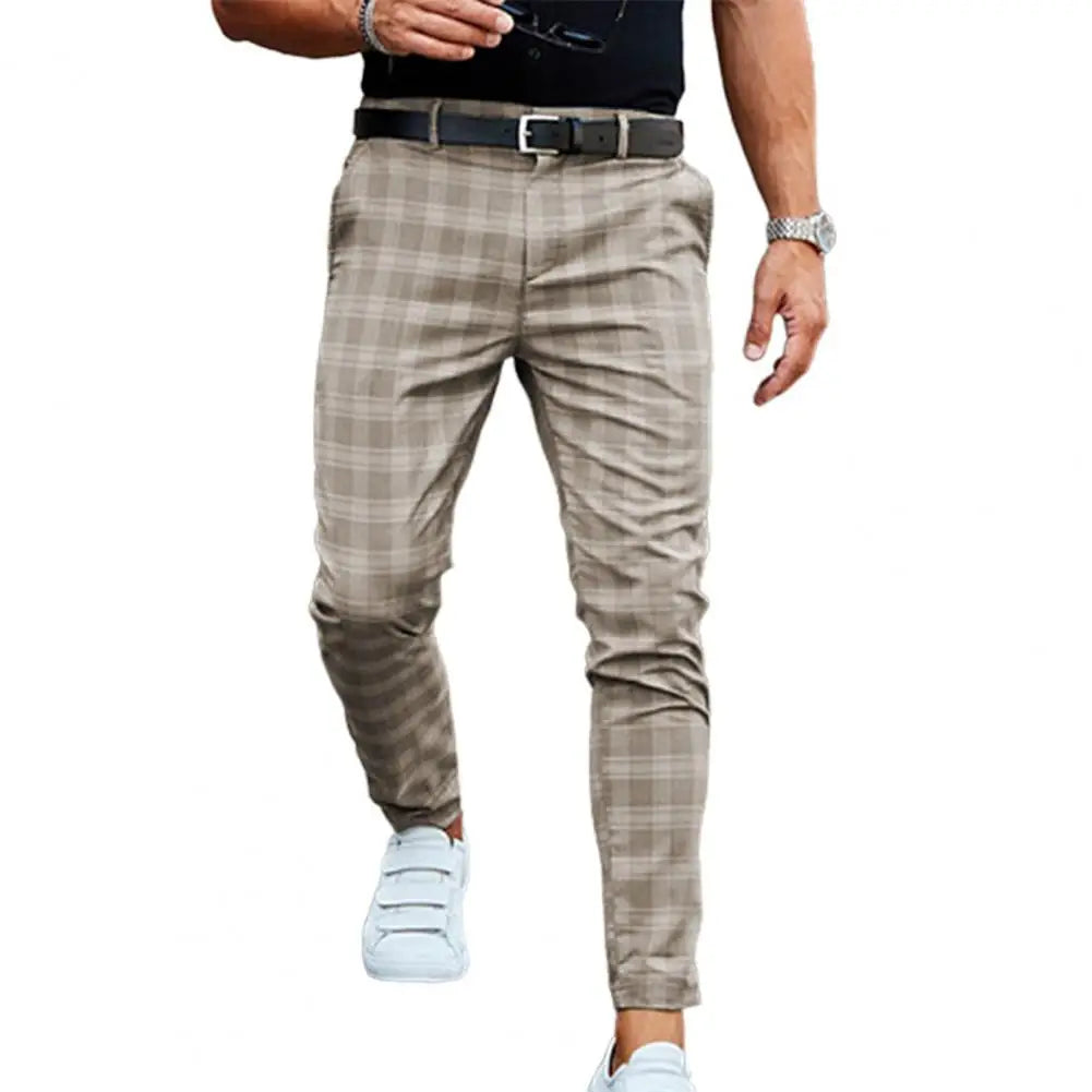 Bloom™ | Casual Geruite Herenbroek