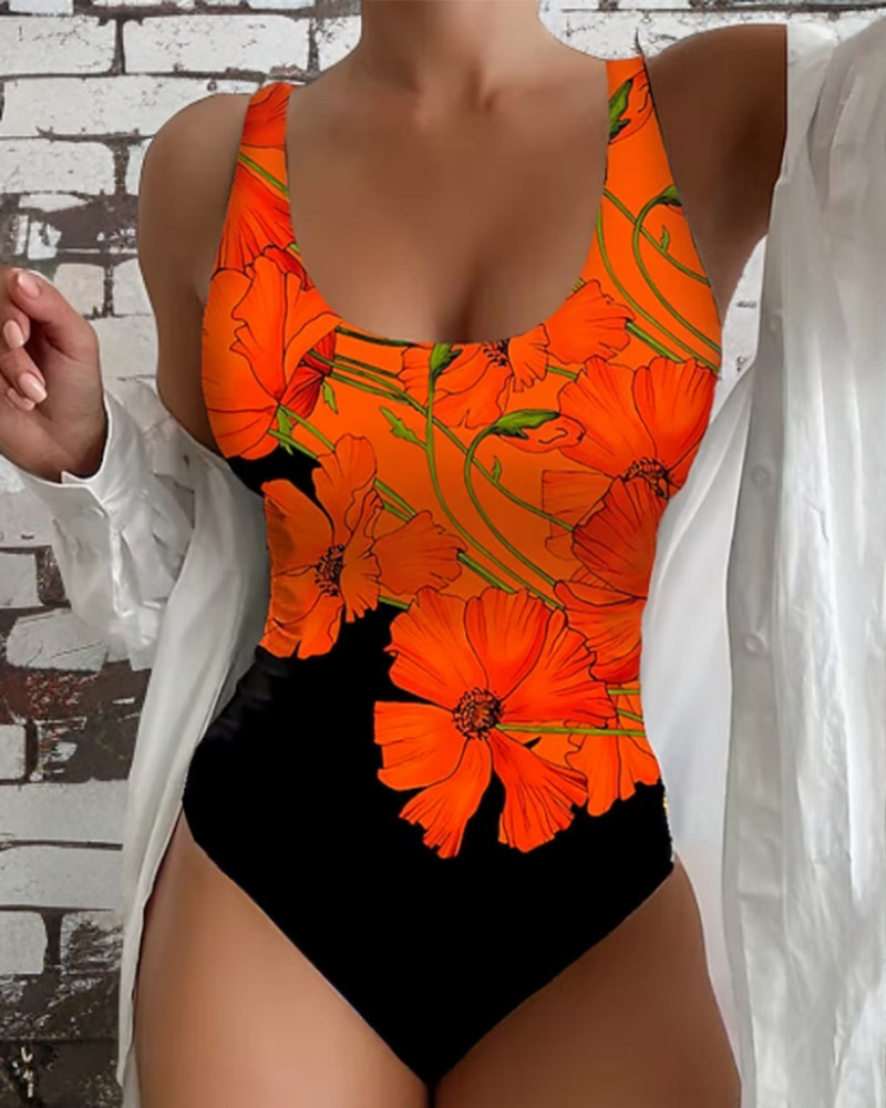 Lucile - Elegante Eénstuk Badpak met Bloemenprint