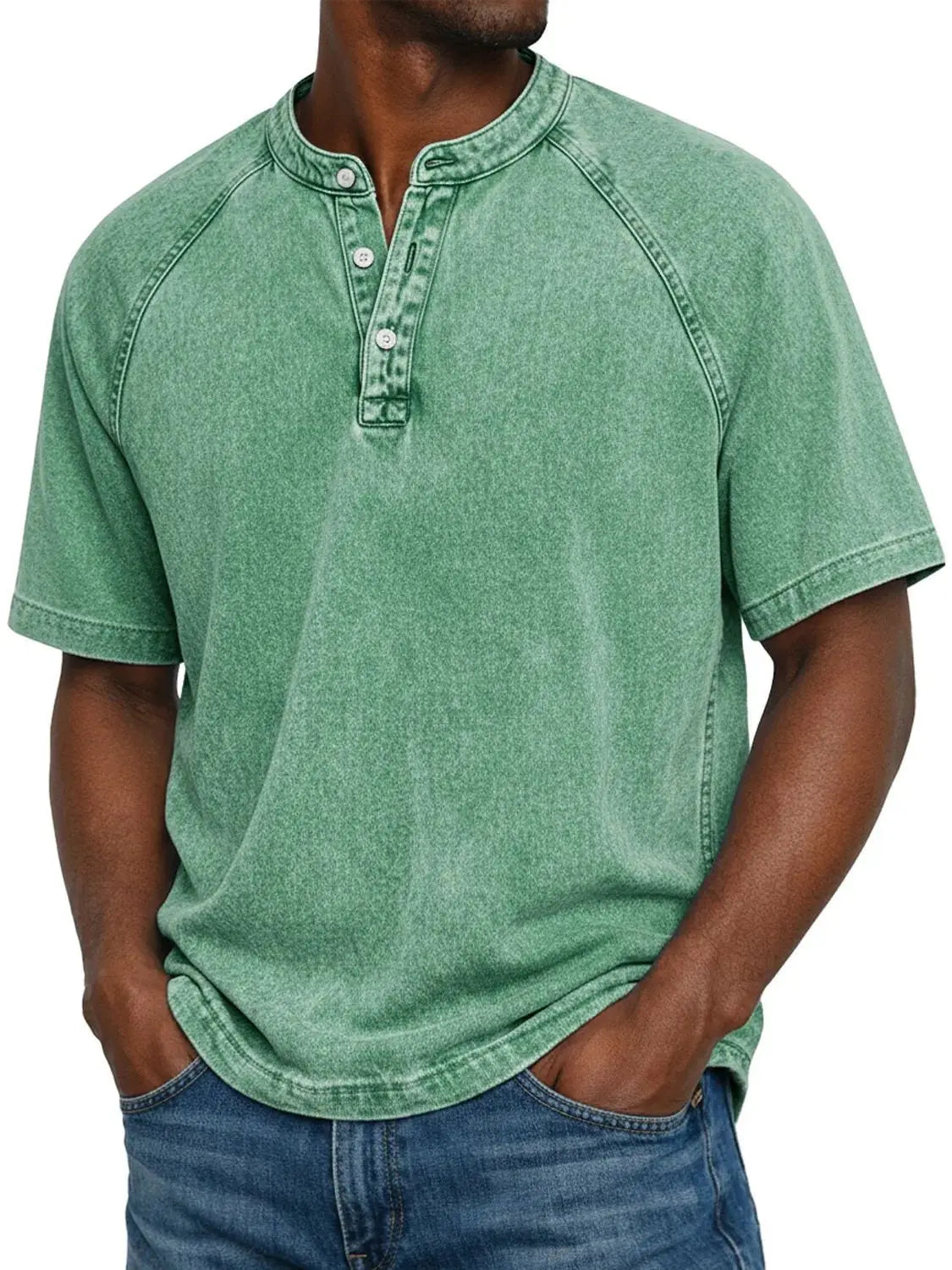 Mees™ | Vintage Henley – Karaktervolle Stijl & Comfortabele Pasvorm