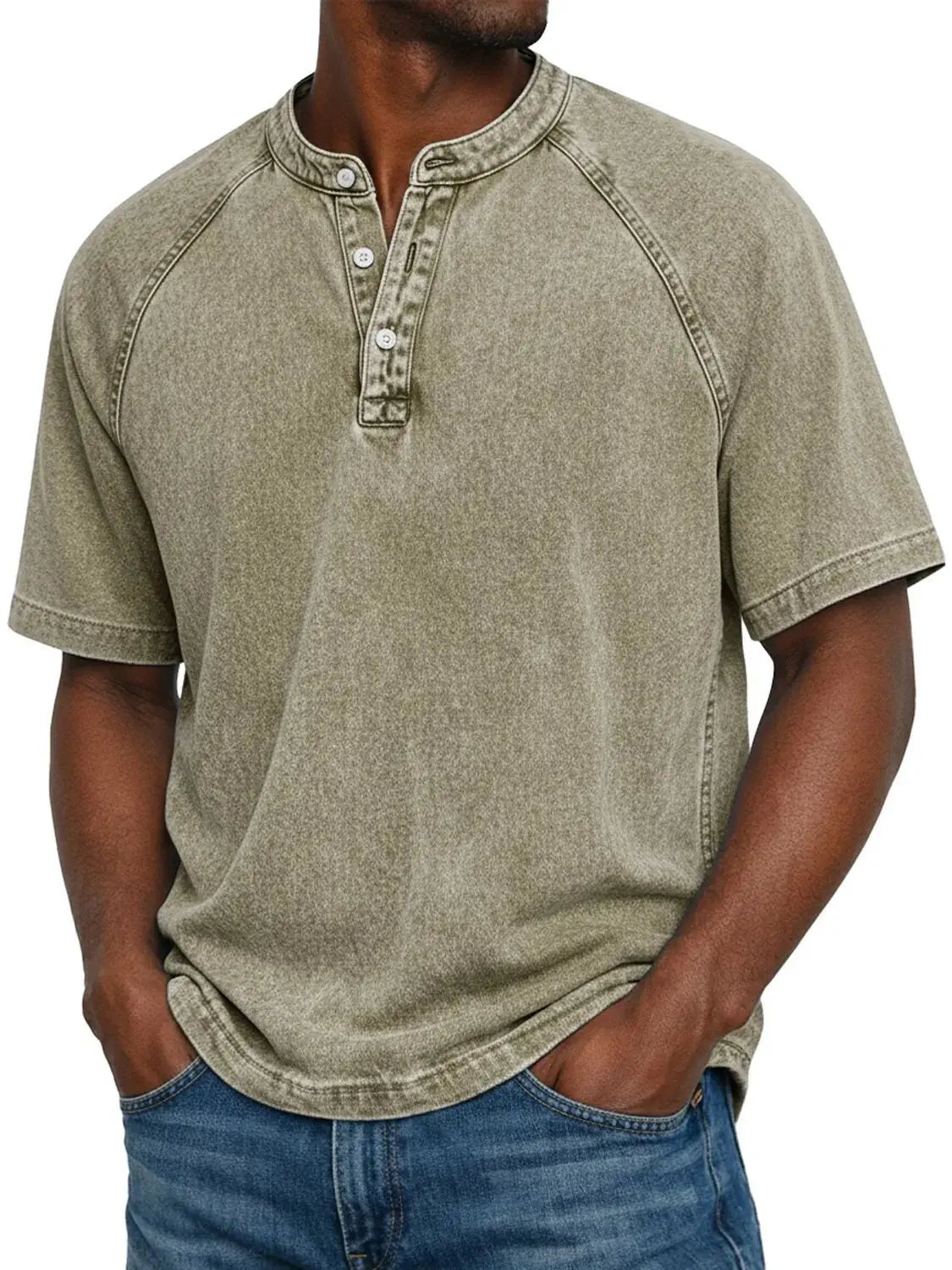 Mees™ | Vintage Henley – Karaktervolle Stijl & Comfortabele Pasvorm