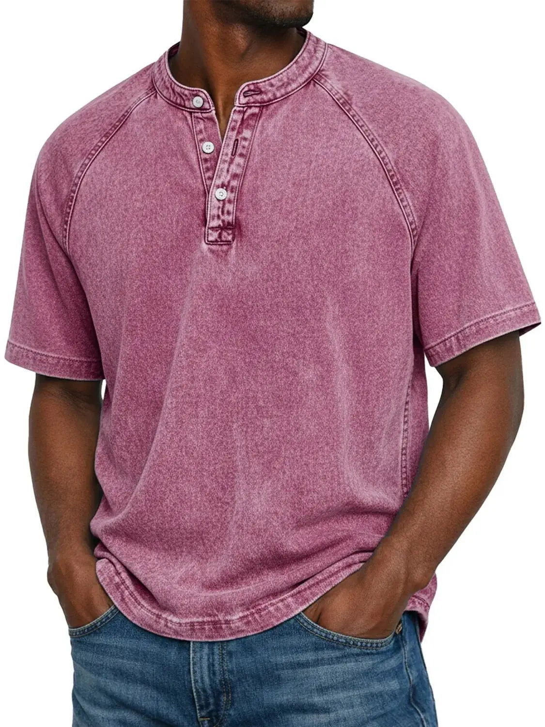 Mees™ | Vintage Henley – Karaktervolle Stijl & Comfortabele Pasvorm