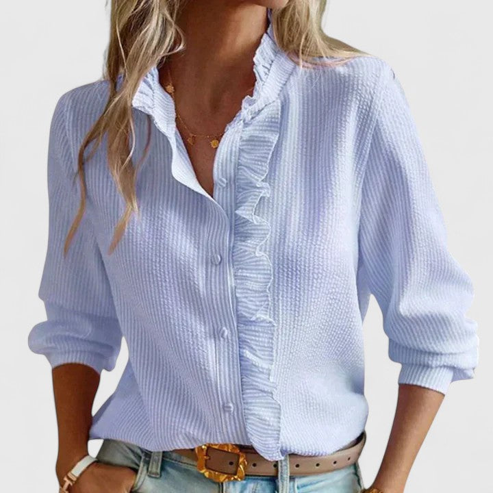 Yasmine | Lange Blouse met Elegante Mouwen