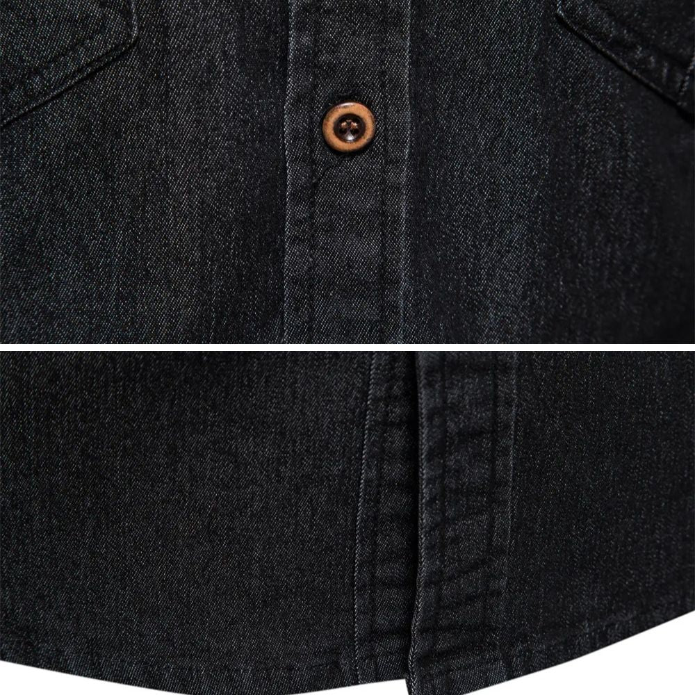 JIM - KATOEN DENIM OVERHEMD