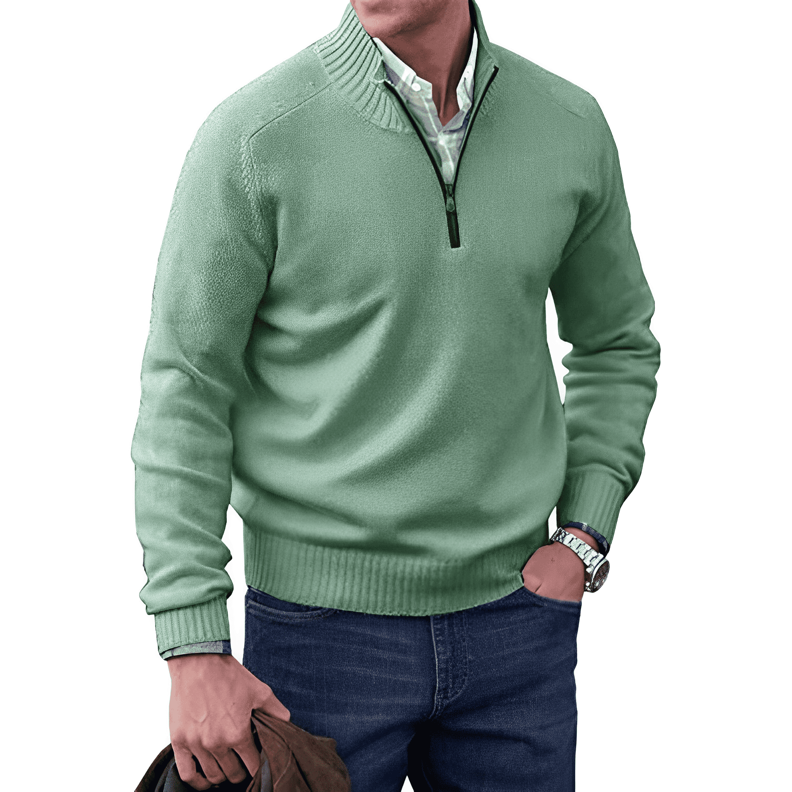 Sjoerd™ | Zip Trui met Kraag – Stijlvol Comfort & Moeiteloze Veelzijdigheid ( 1+1 Gratis )