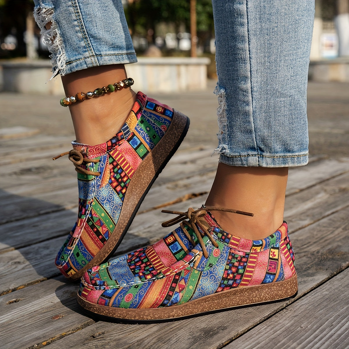 Bloom ™ | Kleurrijke Retro Damesschoenen