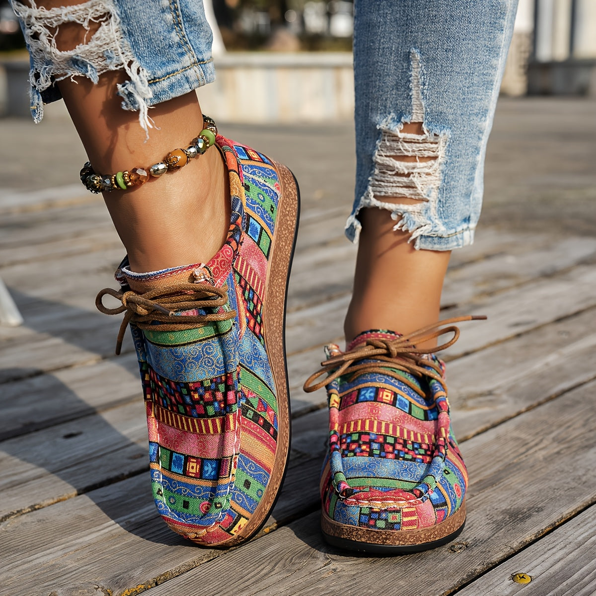Bloom ™ | Kleurrijke Retro Damesschoenen