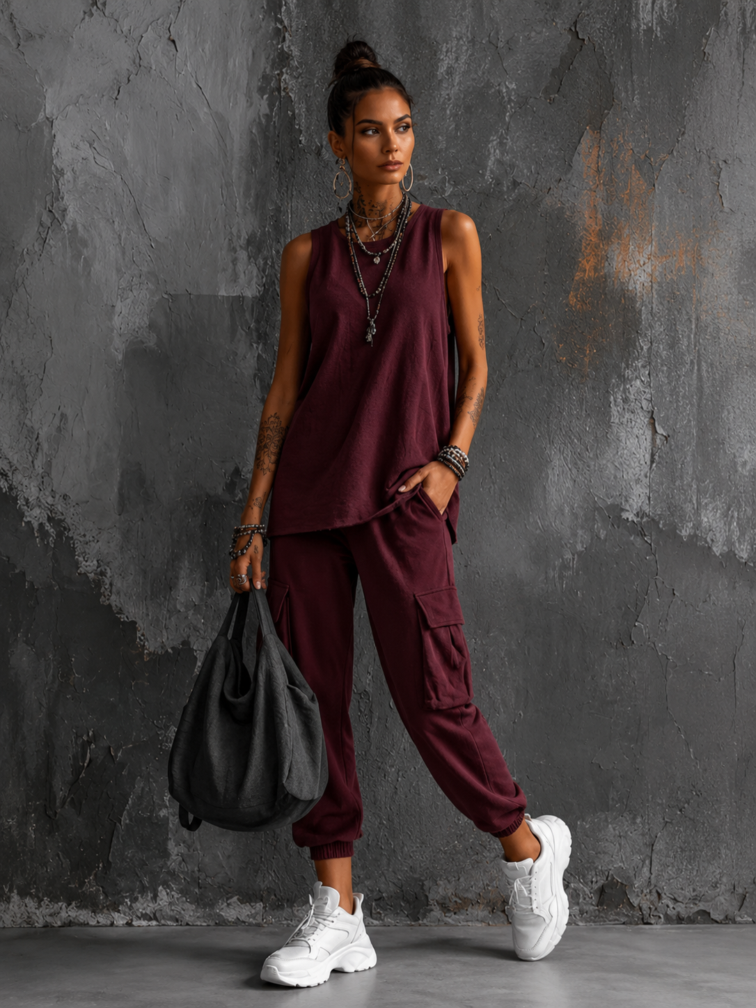 Nora™ | Buikcamouflerende Tweedelige Casual Set