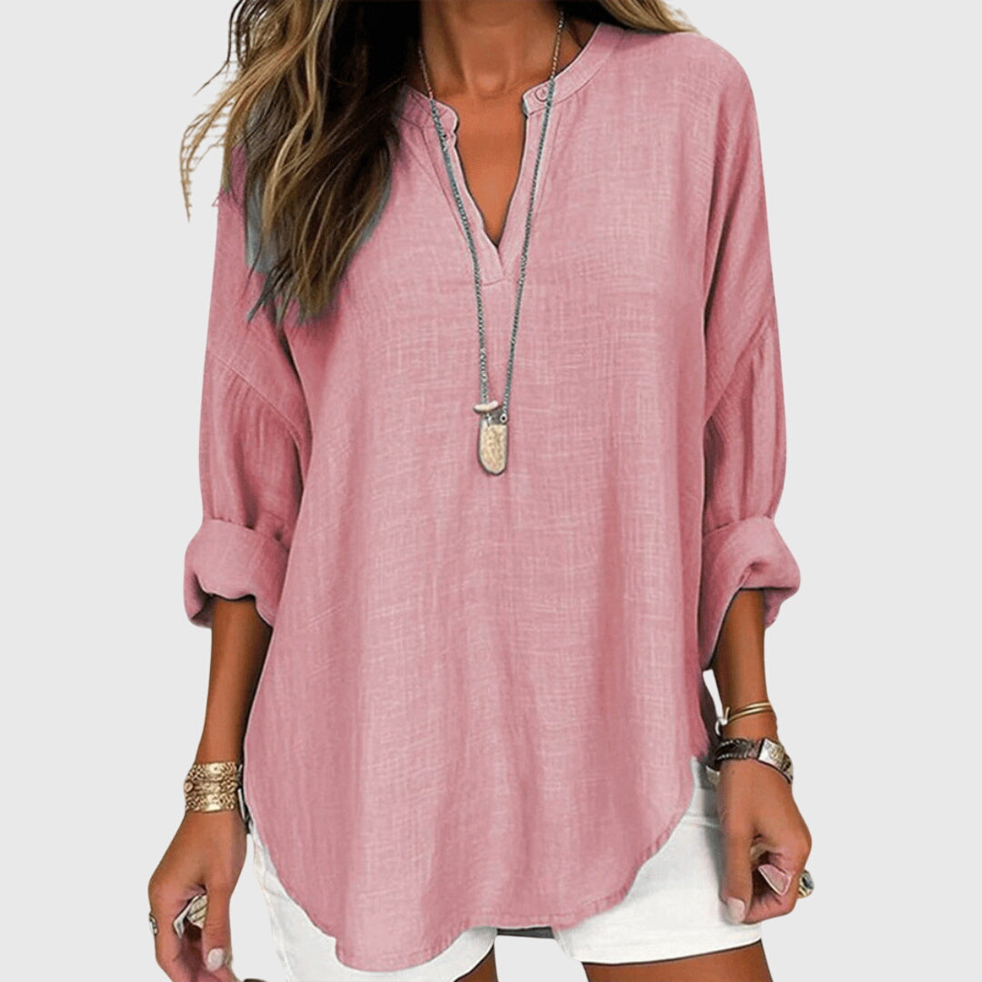 Lénara™ | Elegante en Vloeiende Strandblouse