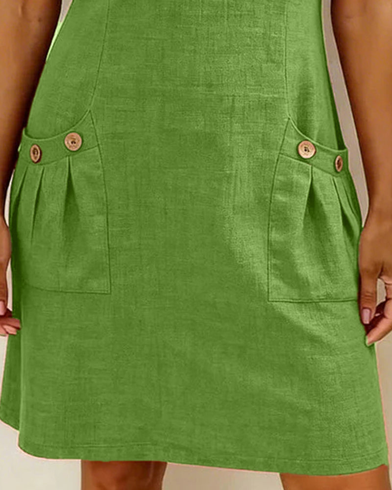 Bloom™ | Katoenen jurk met ritssluiting