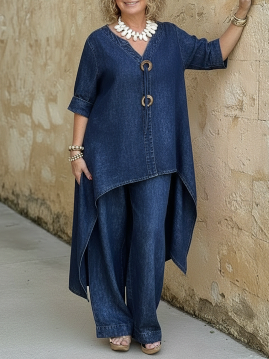 Rianne™ | Luxe 2-Delige Denim Set – Moeiteloze Stijl & Dagelijks Comfort