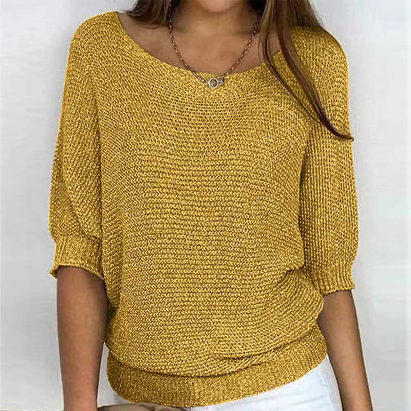 Iris™ | Lichte Zomertrui met 3/4 Mouwen – Comfort & Casual Elegantie