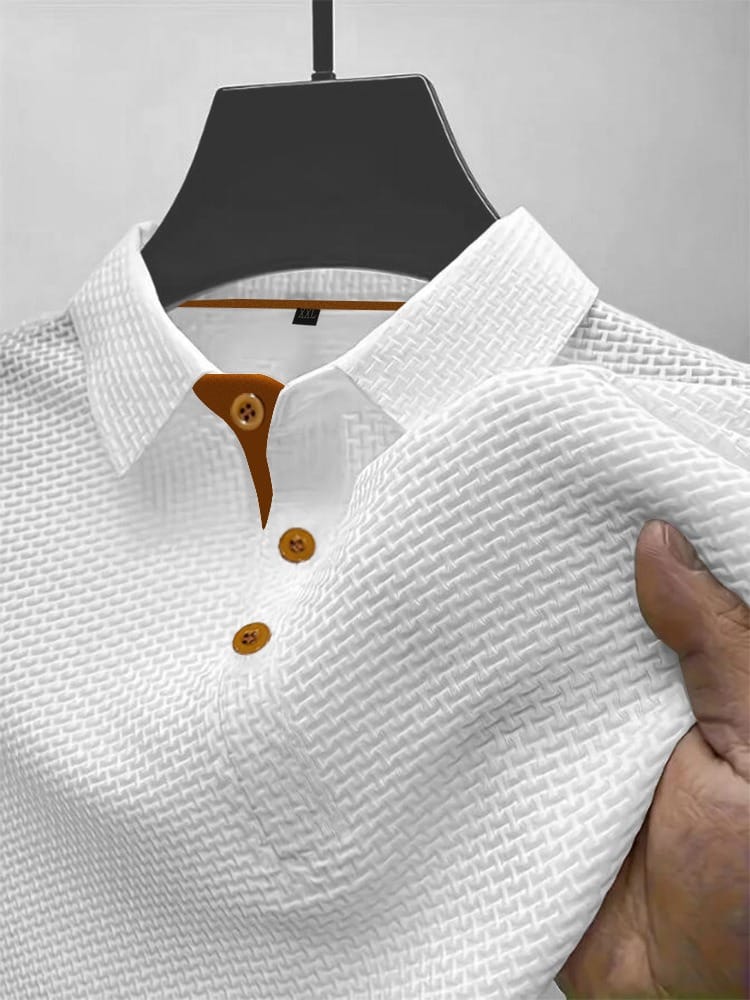 Tijn™ | Textuur Polo – Verzorgde Uitstraling & Luchtig Draagcomfort
