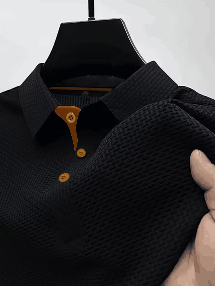 Tijn™ | Textuur Polo – Verzorgde Uitstraling & Luchtig Draagcomfort