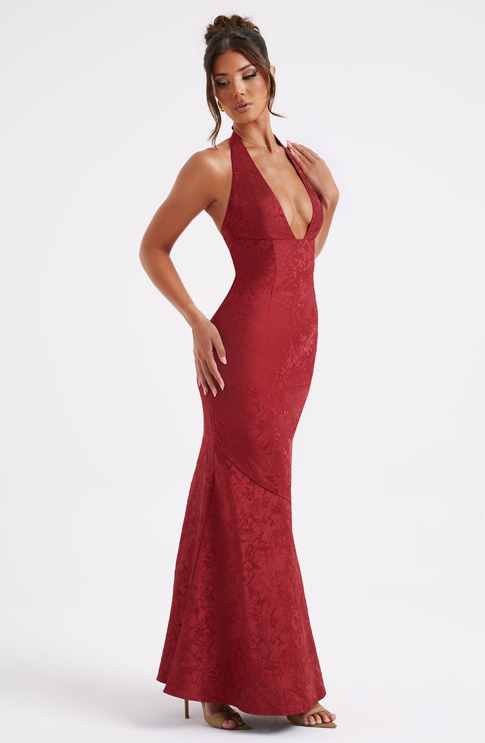 Bloom ™ | Romantische Halter Maxi-jurk