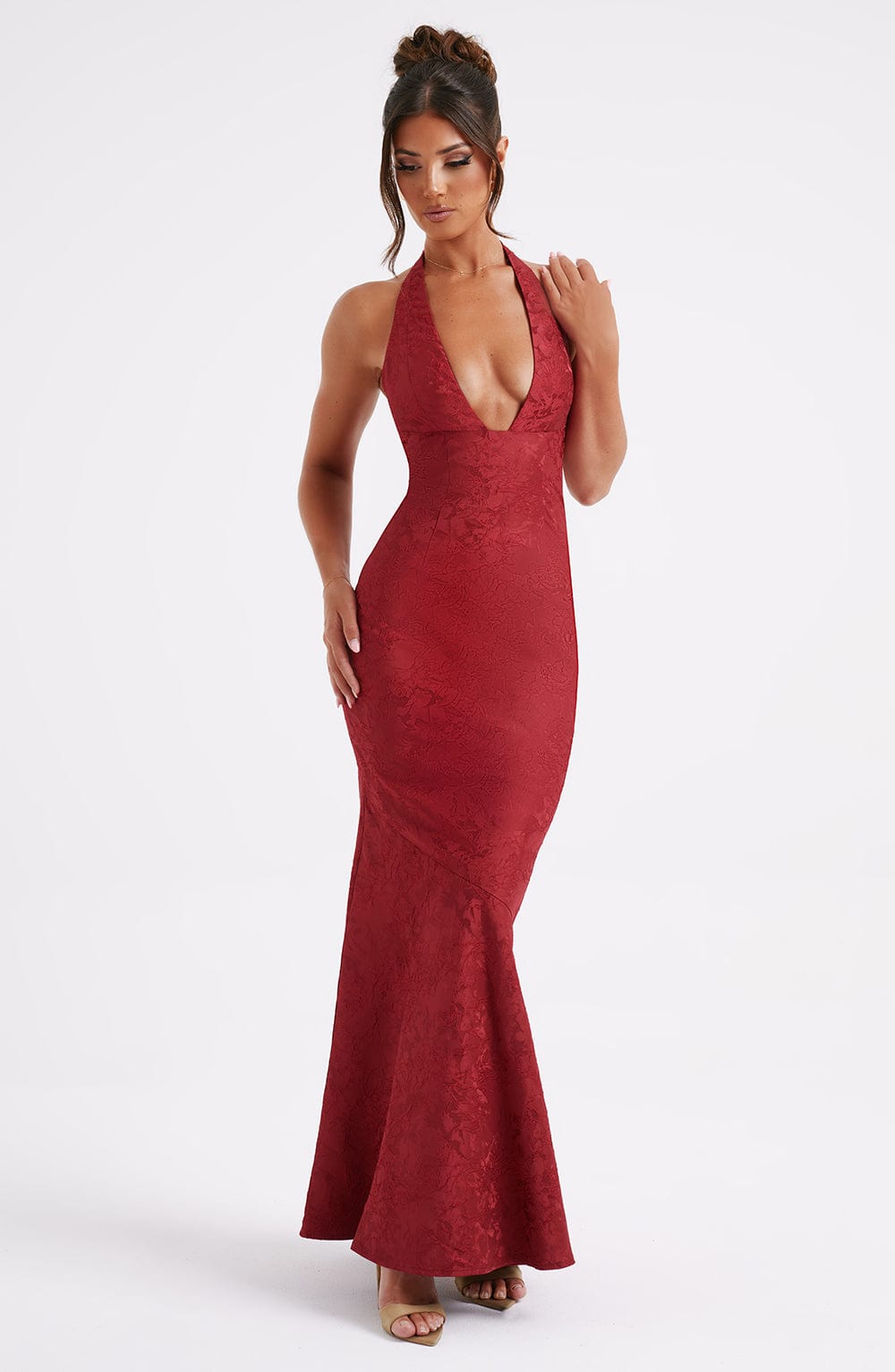 Bloom ™ | Romantische Halter Maxi-jurk