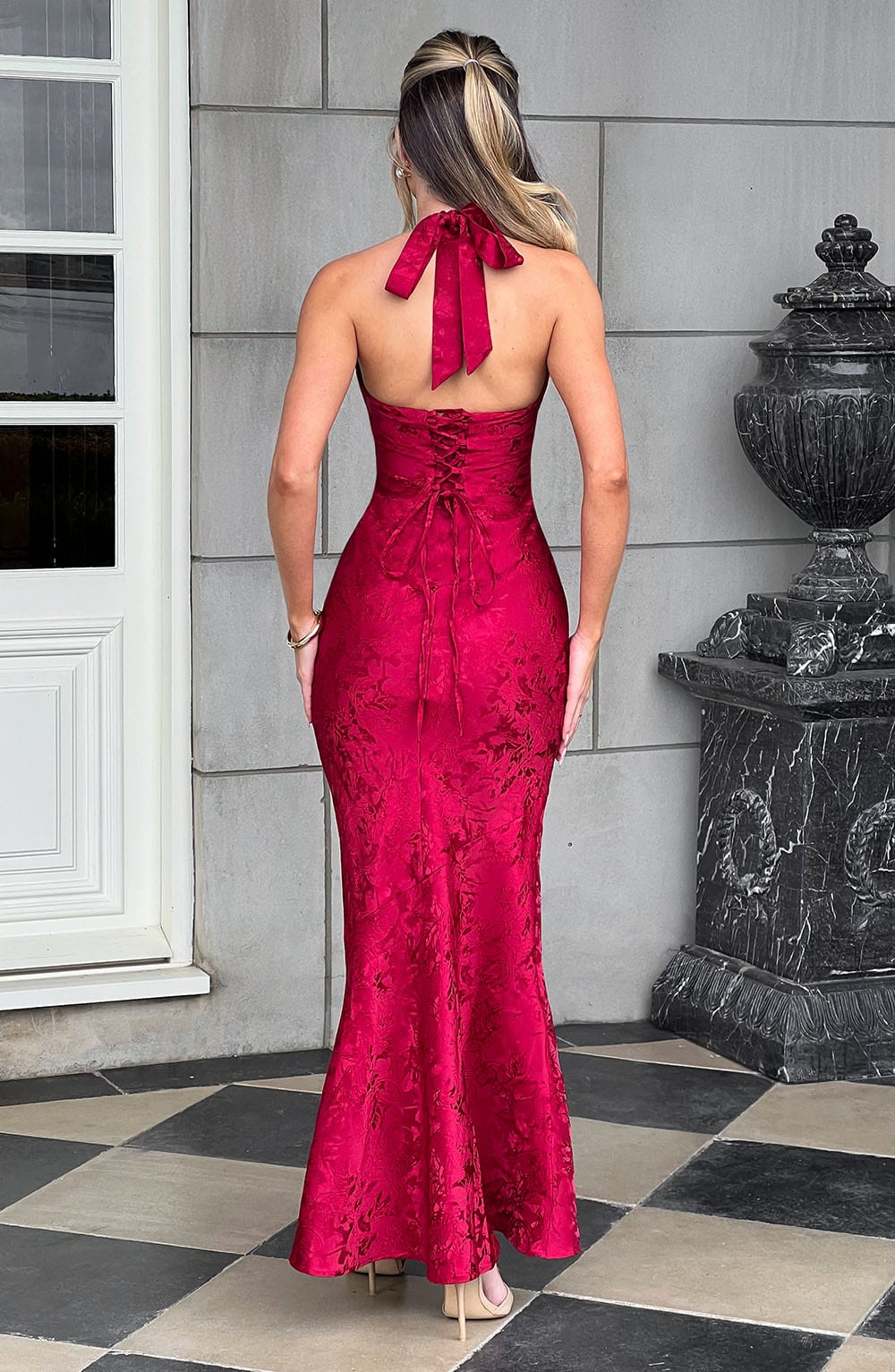 Bloom ™ | Romantische Halter Maxi-jurk
