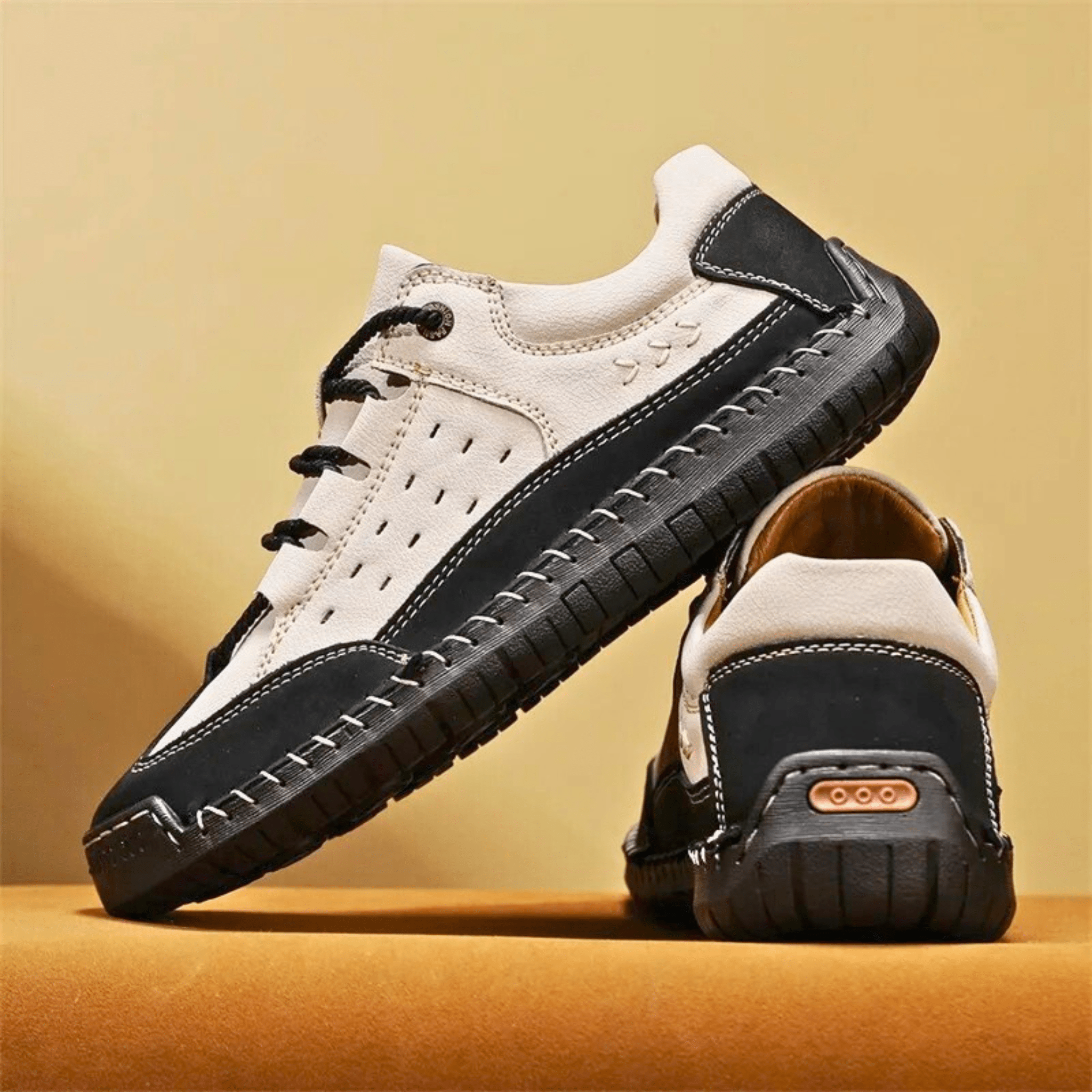 Handgestikte Leren Sneakers