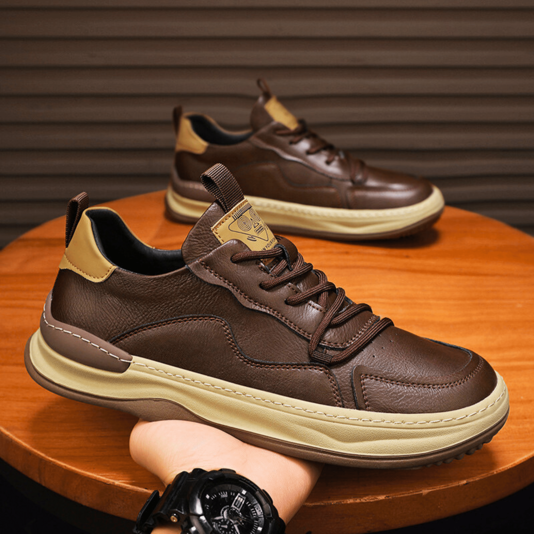 Montevaro Leren Sneaker