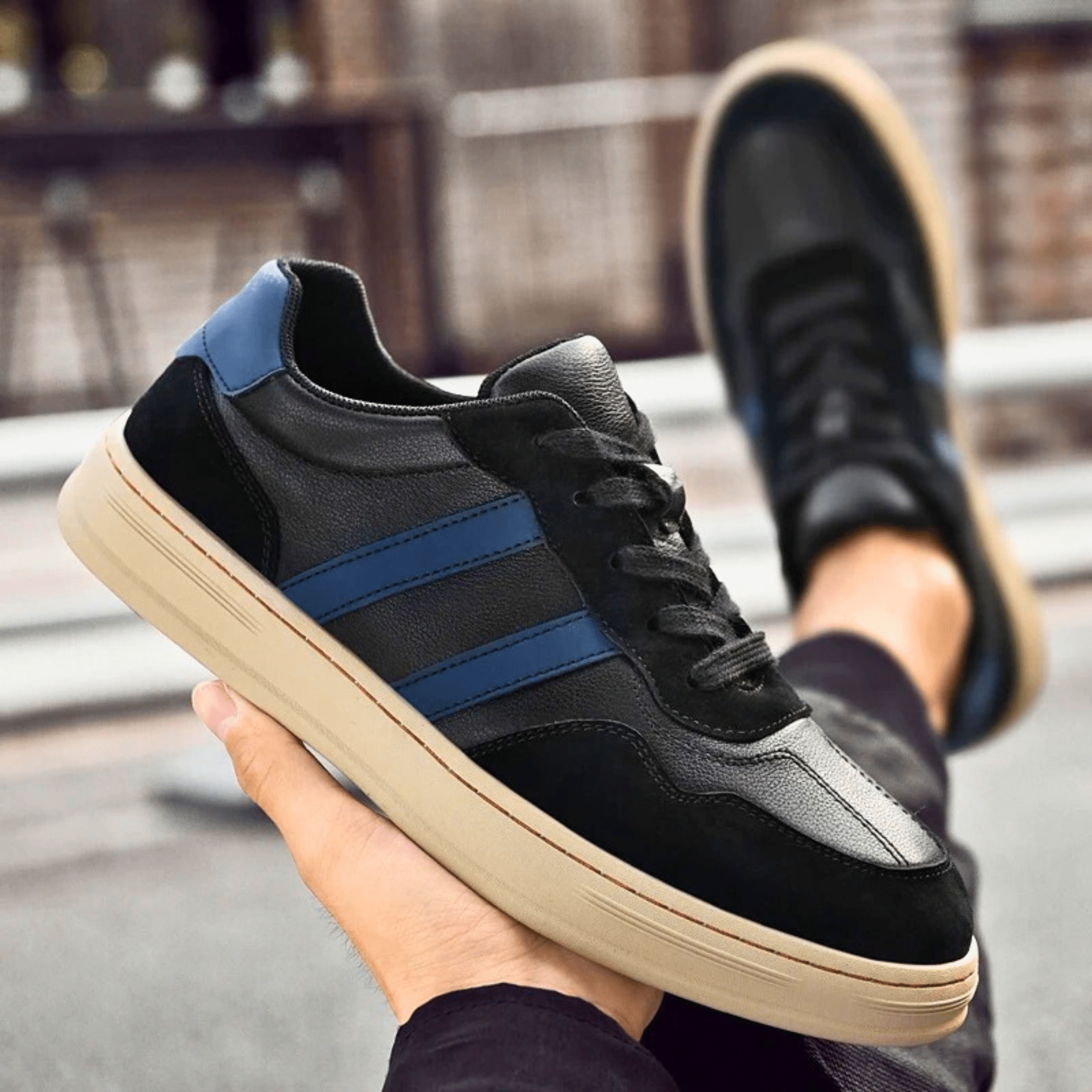 Slimme Echte Leren Sneakers
