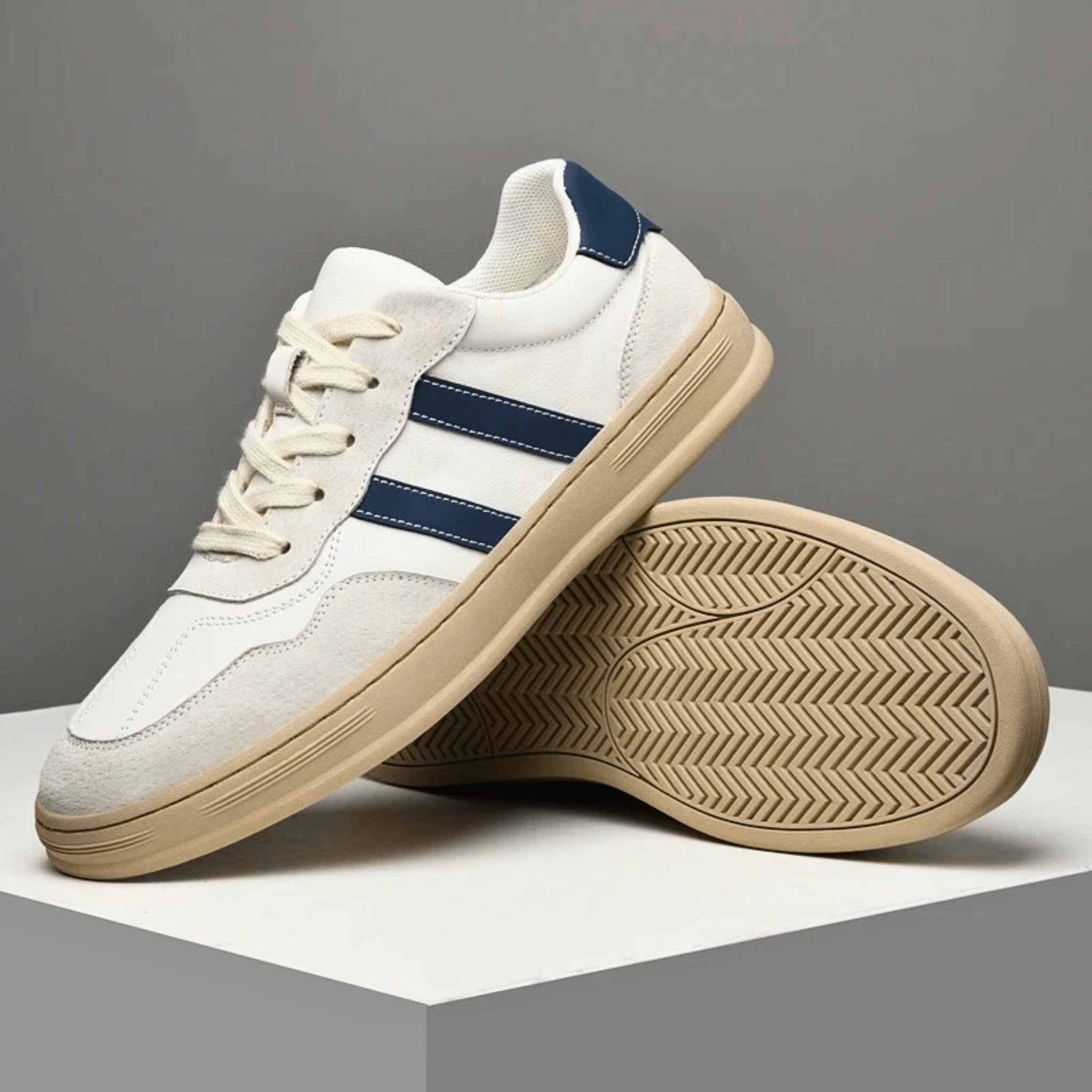 Slimme Echte Leren Sneakers