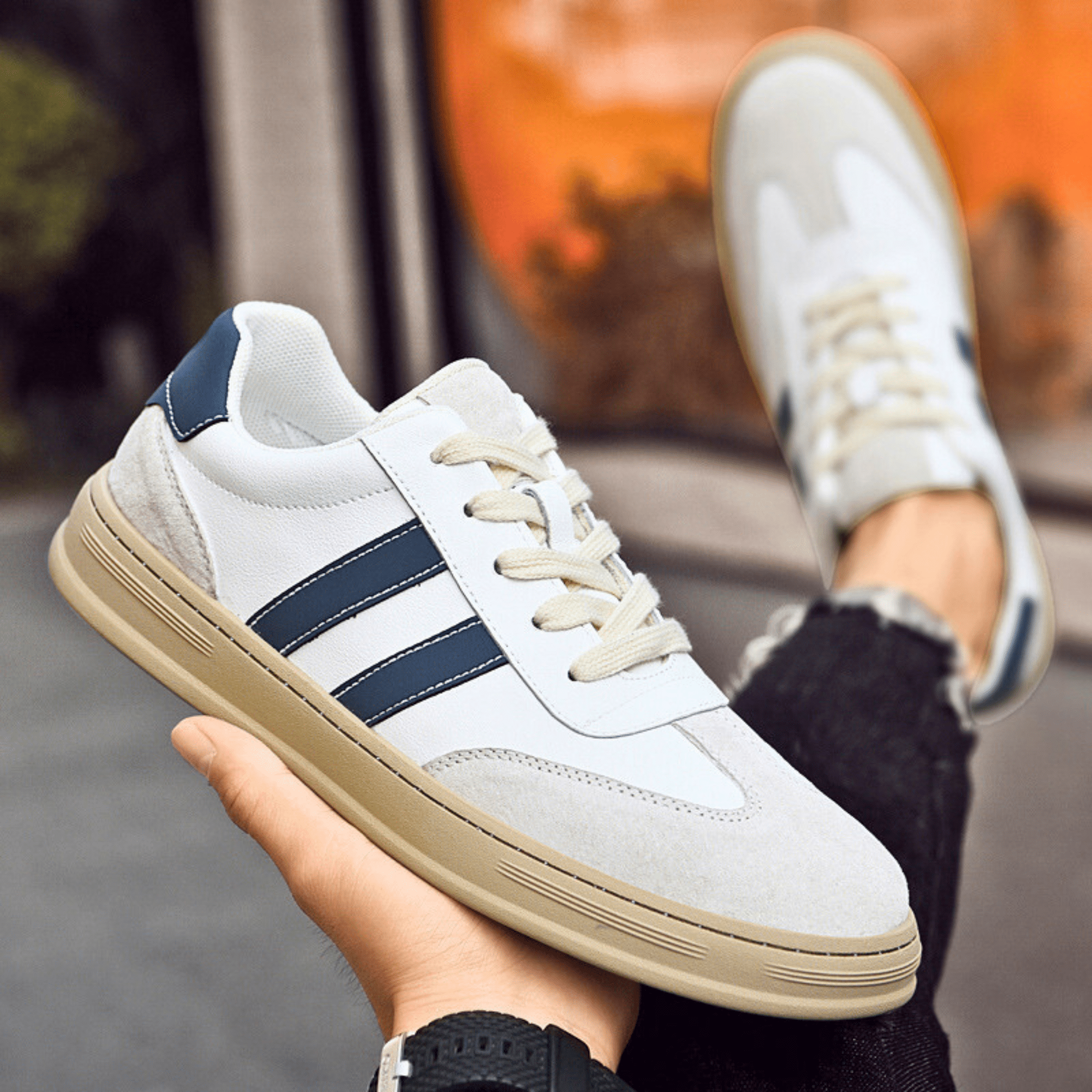 Slimme Echte Leren Sneakers
