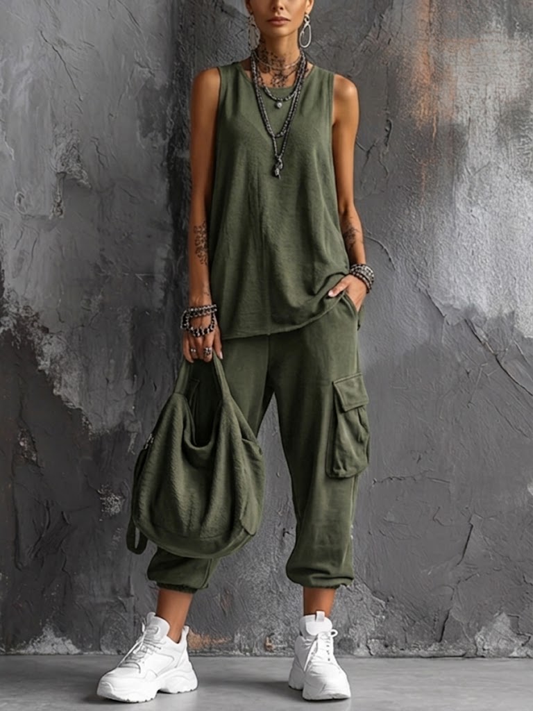 Nora™ | Buikcamouflerende Tweedelige Casual Set