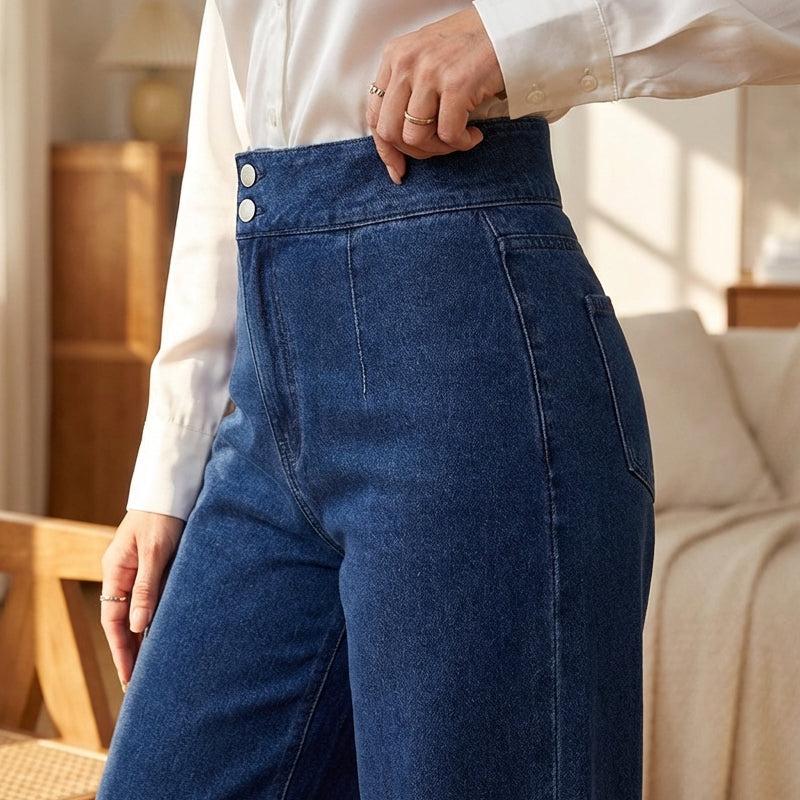 Adèle™ — Hoge taille jeans die de silhouette subtiel verfijnt