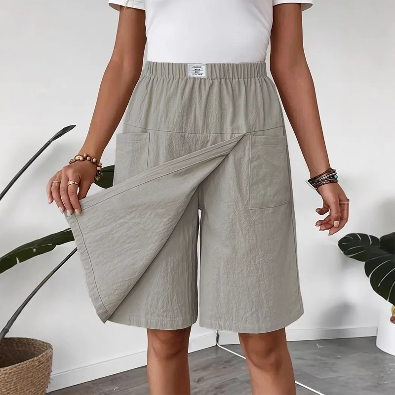 Jinte™ | Casual Wikkel Skort – Ontspannen Elegantie & Ultieme Bewegingsvrijheid