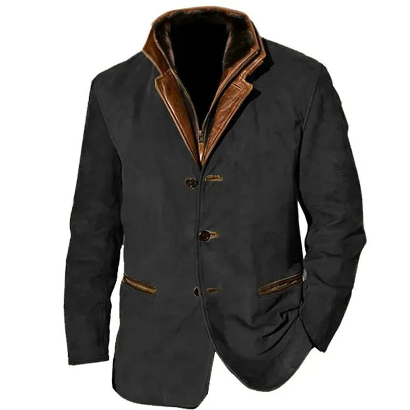 Lucas™ | Premium vintage winterjas voor heren – Tijdloze stijl en zelfverzekerd comfort bij koud weer