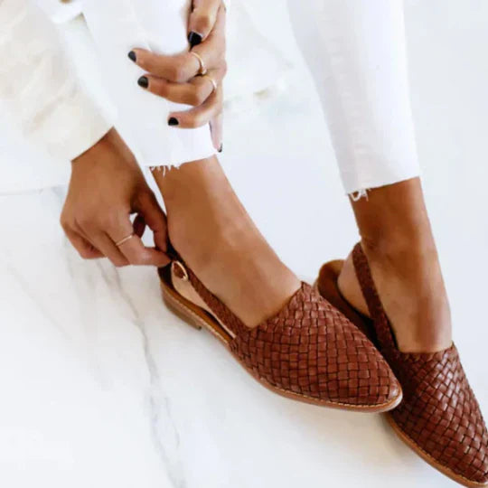 Lyn | Ambachtelijk Gemaakte Platte Sandalen™