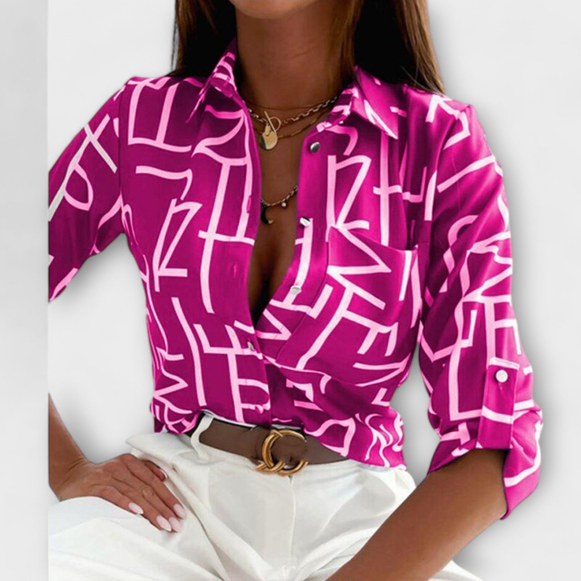 Bloom™ | Blouse Met Klassieke Kraag