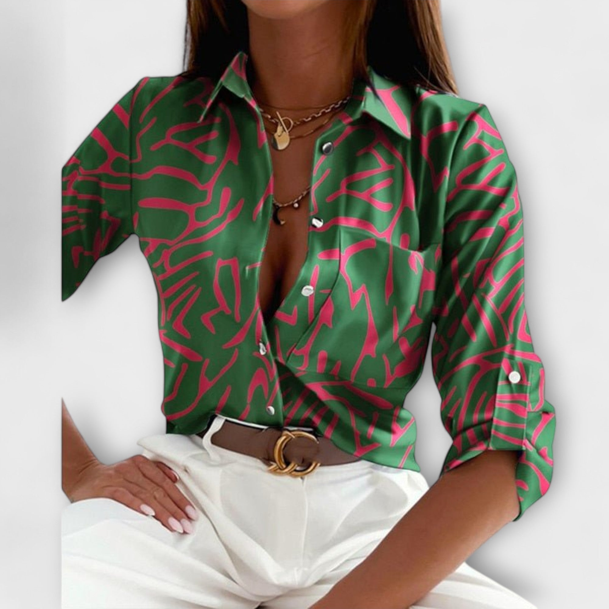 Bloom™ | Blouse Met Klassieke Kraag
