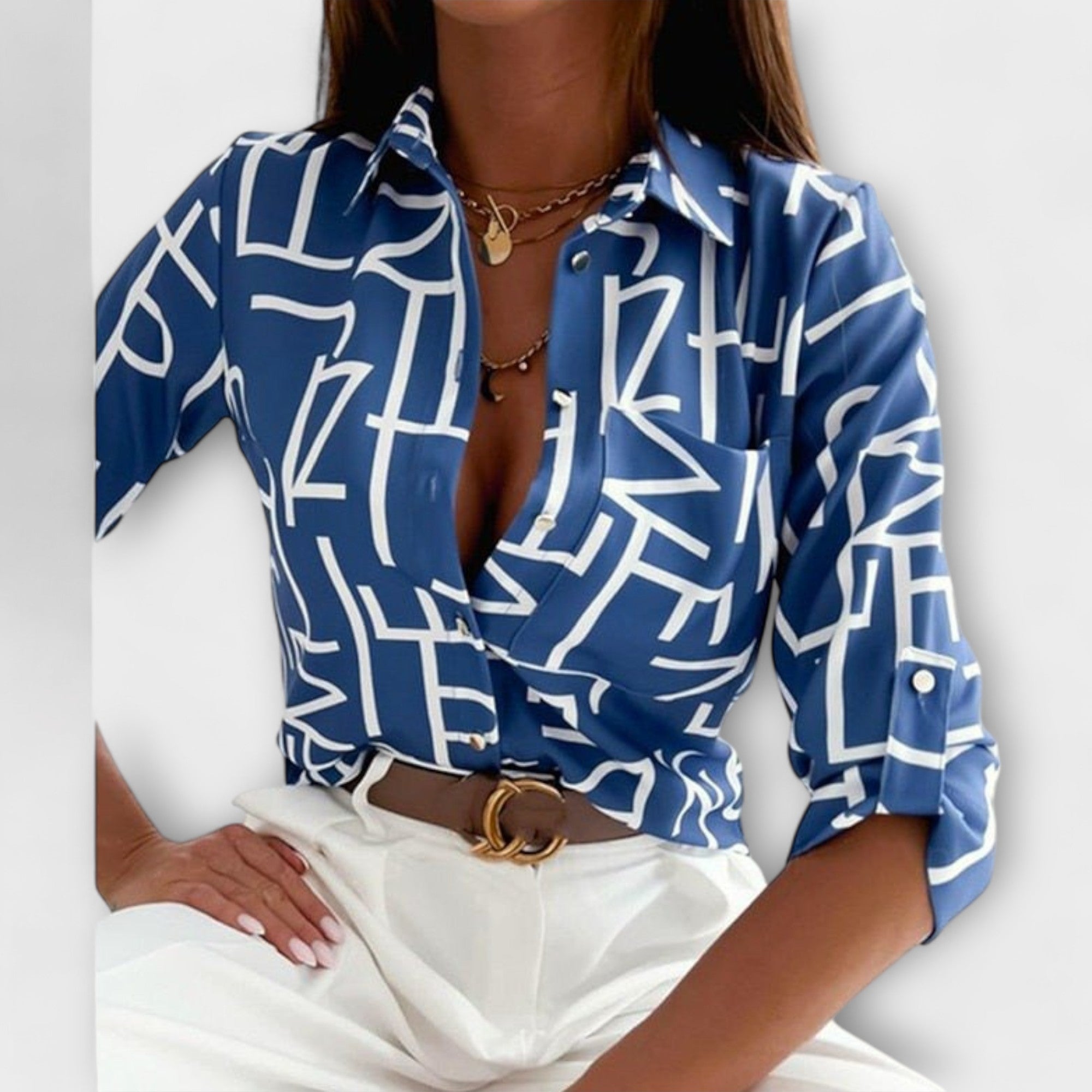 Bloom™ | Blouse Met Klassieke Kraag