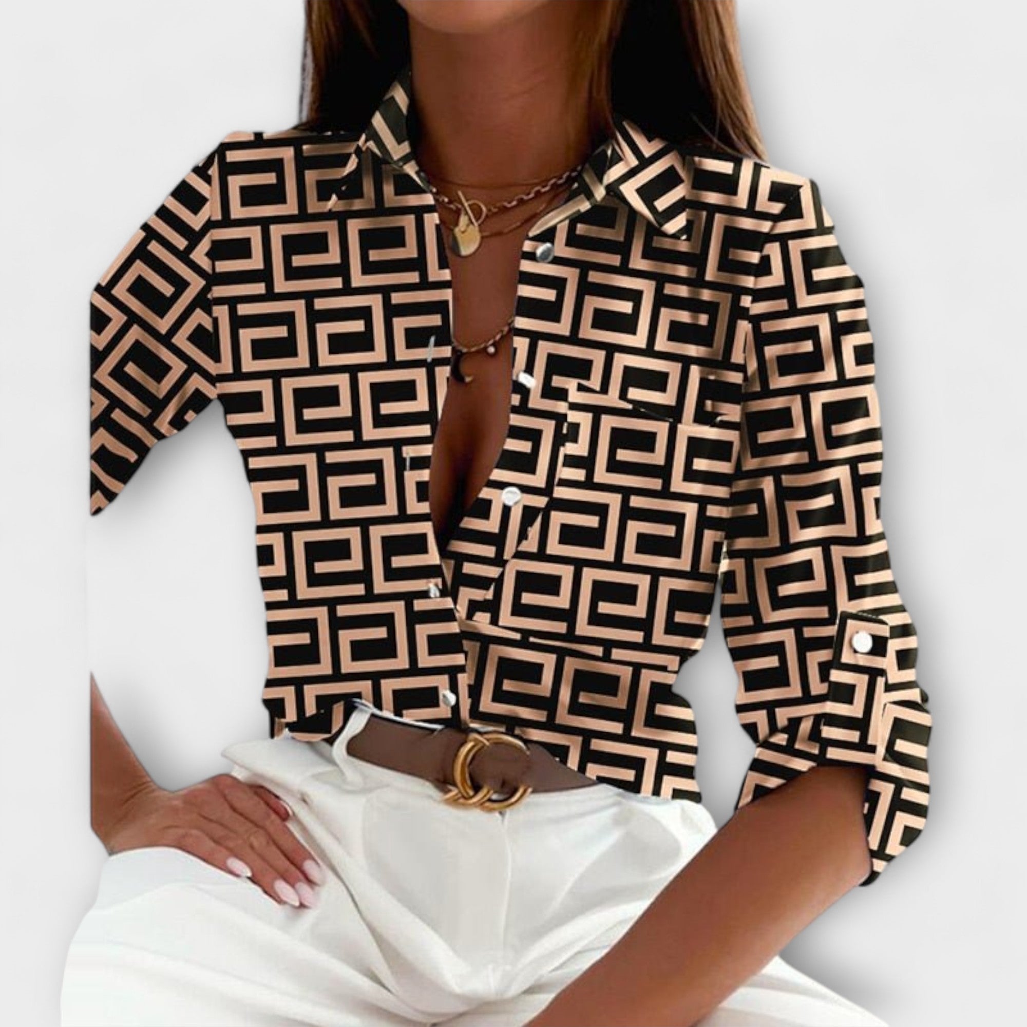 Bloom™ | Blouse Met Klassieke Kraag