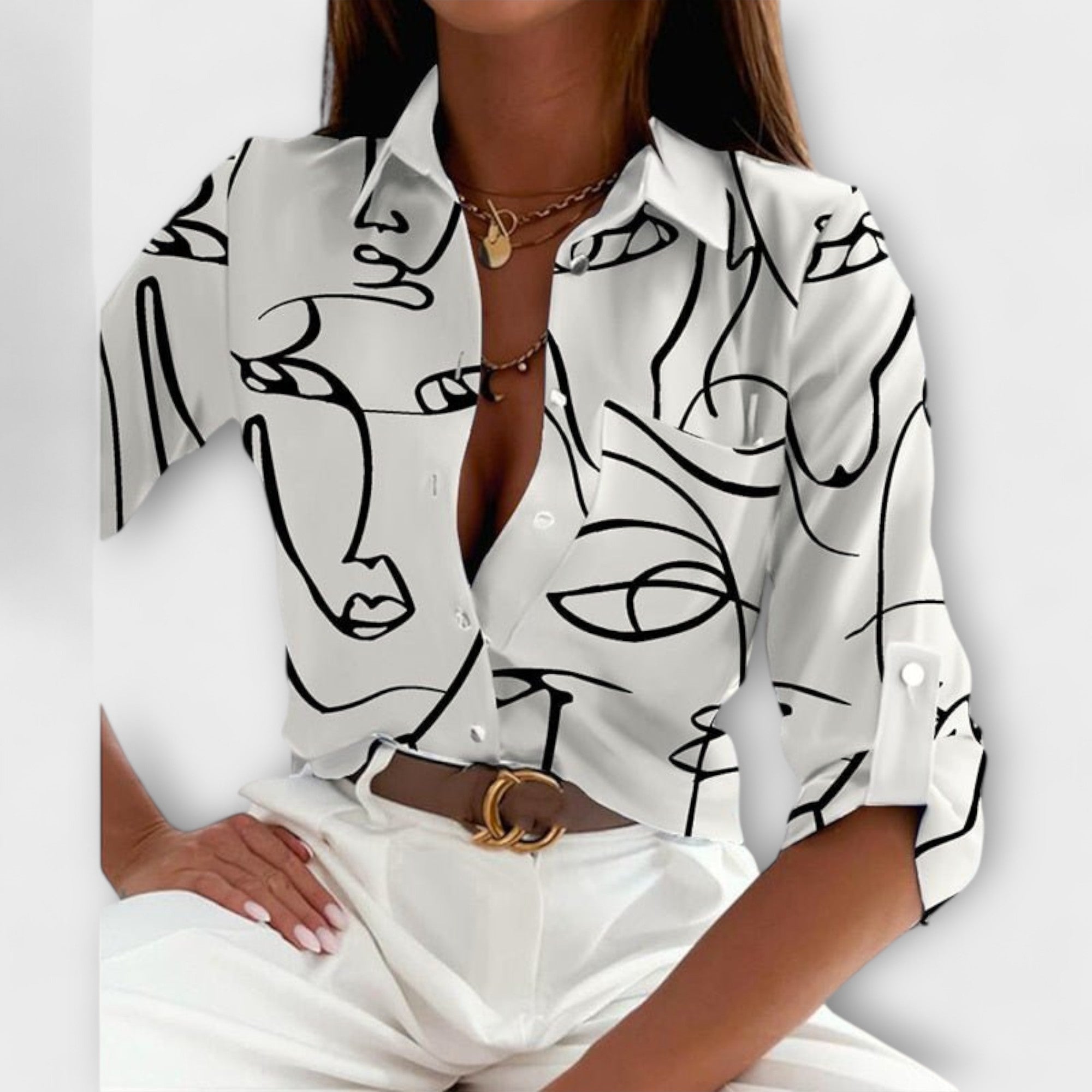 Bloom™ | Blouse Met Klassieke Kraag